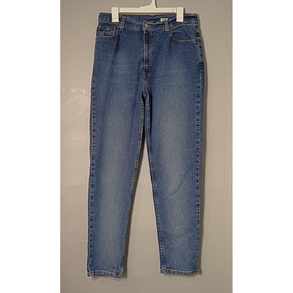 Vintage Levi's 512‎ Women's Denim Jeans Slim Fit Tapered Leg 14 Reg Mid Wash